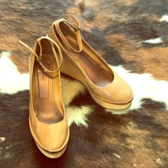 Isabel Marant Leather Wedges - Picture 1 of 6